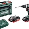 Metabo BS 18 L BL 18V Li-Ion Accu Boorschroefmachine Set (2x 4.0Ah LiHD Accu) In MetaBOX - 602326800