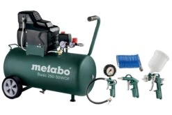 Metabo Basic 250-50 W OF Set Compressor + LPZ 4 Toebehorenset - 1500W - 8 Bar - 50L - 100 L/min - 690988000