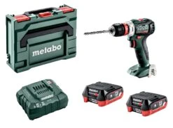 Metabo PowerMaxx BS 12 BL Q 12V LiHD Accu Boor-/schroefmachine Set (2x 4,0Ah Accu) In MetaBOX - Koolborstelloos - 601039800
