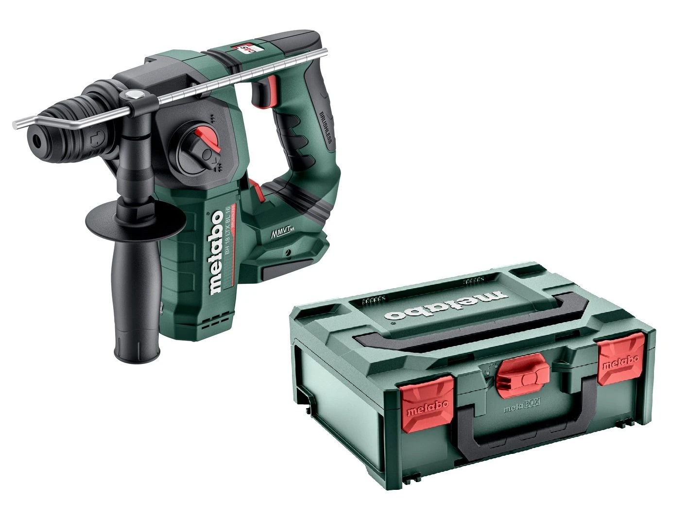 Metabo BH 18 LTX BL 16 18V Li-ion Accu SDS-plus Boorhamer Set (2x 4.0Ah Accu) In MetaBox - 1.3J - 600324800 2 Metabo BH 18 LTX BL 16 18V Li-ion Accu SDS-plus Boorhamer Set (2x 4.0Ah Accu) In MetaBox - 1.3J - 600324800 - Afbeelding 2