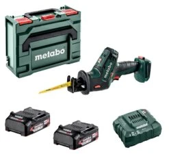 Metabo SSE 18 LTX Compact 18V Li-Ion Accu Reciprozaag Set (2x 2,0Ah Li-Power Accu) In MetaBox - 602266500