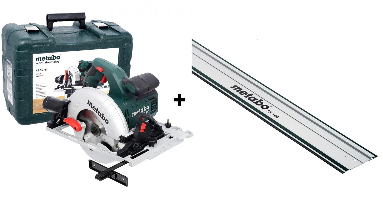 Metabo KS 55 FS Cirkelzaag In Koffer - 1200W - 160mm Met Geleiderail 1 Metabo KS 55 FS Cirkelzaag In Koffer - 1200W - 160mm Met Geleiderail