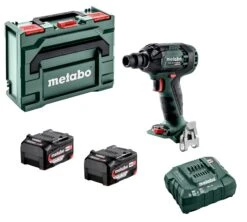 Metabo SSW 18 LTX 300 BL 18V Li-ion Accu Slagmoersleutel Set (2x 5.2Ah Accu) In MetaBOX - 300Nm - 1/2" - Koolborstelloos - 602395650